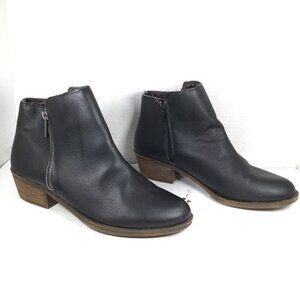 Kensie Ghita Ankle Boots Women Size 9 Black Side Zipper